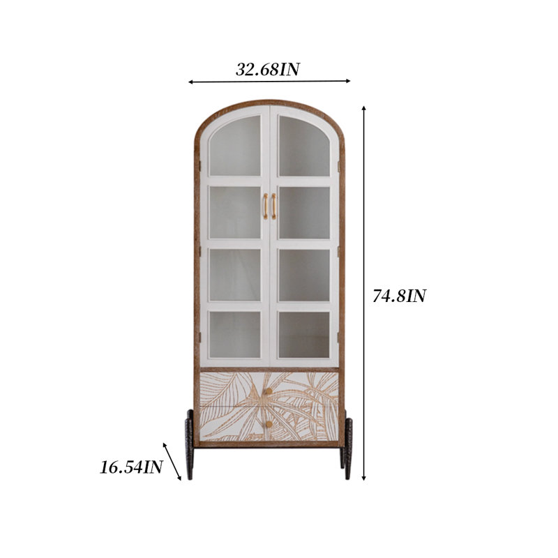 Vaisselier de 74,8 pouces de hauteur