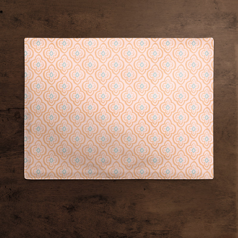 Napperon en coton 14 po, Rose