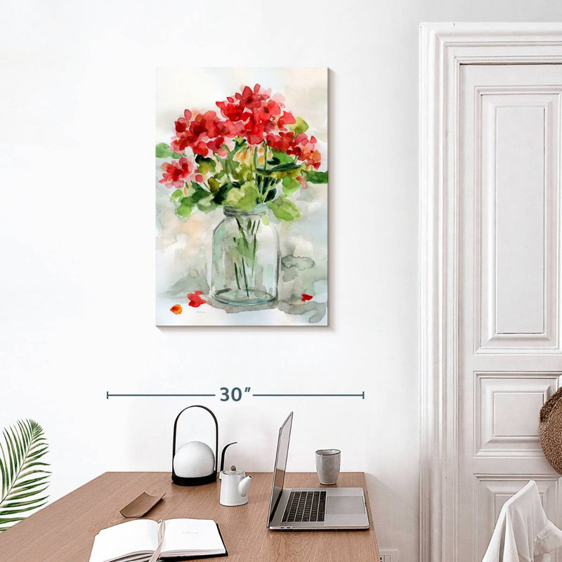 Harnek Summer Geranium II, 30" H x 20" W