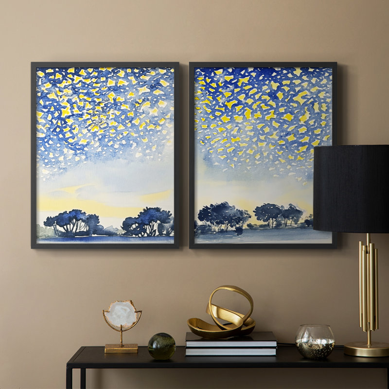 ABSTRACT Series DCCVVII - Reproduction encadrée de qualité supérieure - prête à être accrochée - aucun clou requis - aucun clou requis