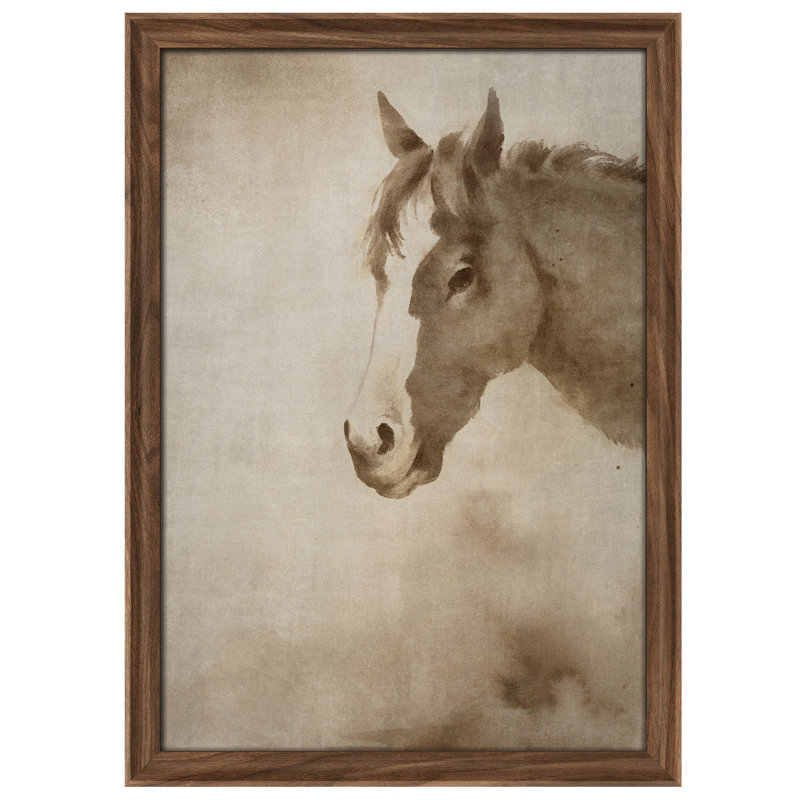 Art mural vintage rétro encadré pour chambre à coucher - 26 po x 36 po brun, Reproduction encadrée sans passe-partout
