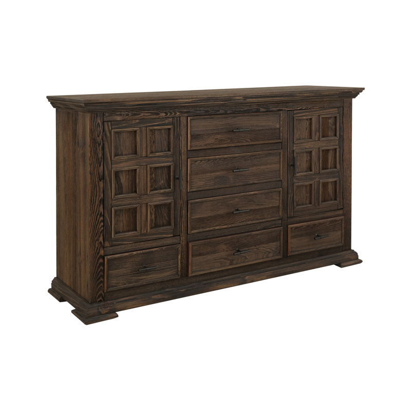 Commode 6 tiroirs et 2 portes Issiac