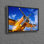 Art mural rétro sur toile hélice d'avion de style rétro avec paysage de ciel pour une décoration intérieure élégante
