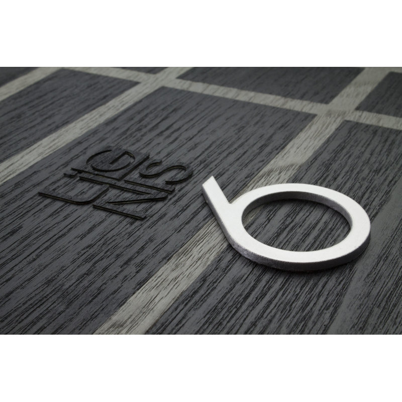 Dolcevita Wall Clock, 40cm H x 40cm W x 3cm D, Light Grey/Dark Grey