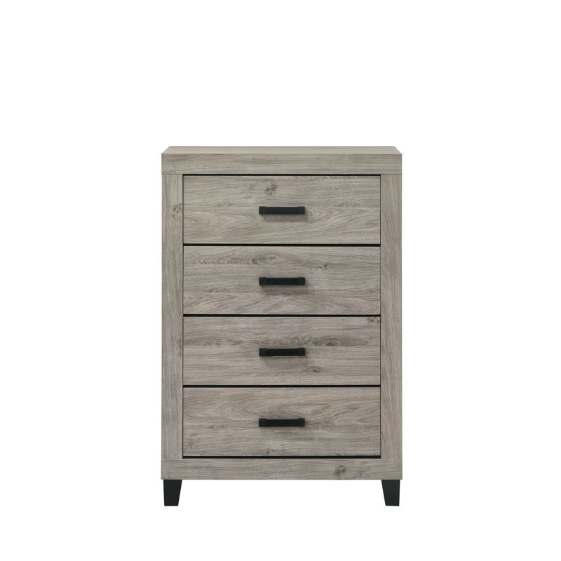 Commode à finition gris clair Mari