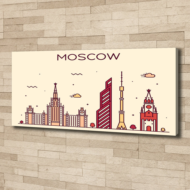 Moscow buildings 1 Piece Wall Art on Canvas