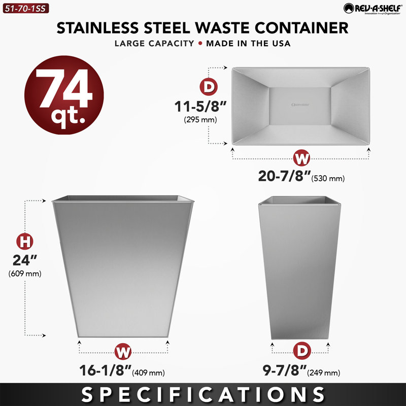 18.5 Gallon Trash Can