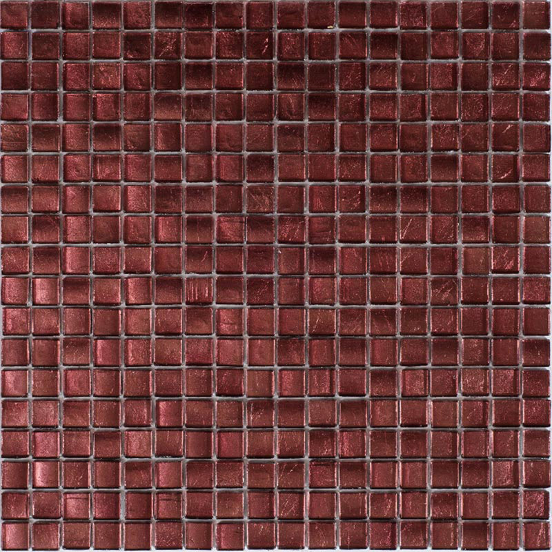 Skosh 0.6" x 0.6" Glass Grid Mosaic Wall & Floor Tile , Rouge Pink