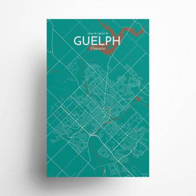 Guelph City Map, impression