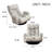 Trule Adjustable Reclining Ergonomic Floor Game Chair in Cement Gray
