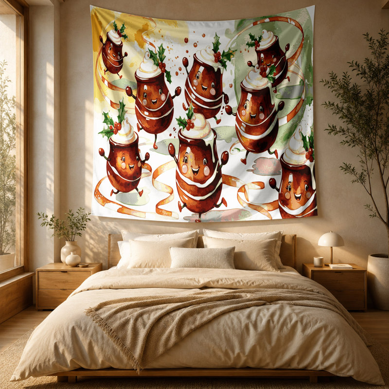 Tapisserie murale «Christmas Christmas», 51 po x 60 po