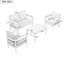 Mobilier d'extérieur gris - Sièges de jardin imperméables, en fer et de table - Structure-2133868519