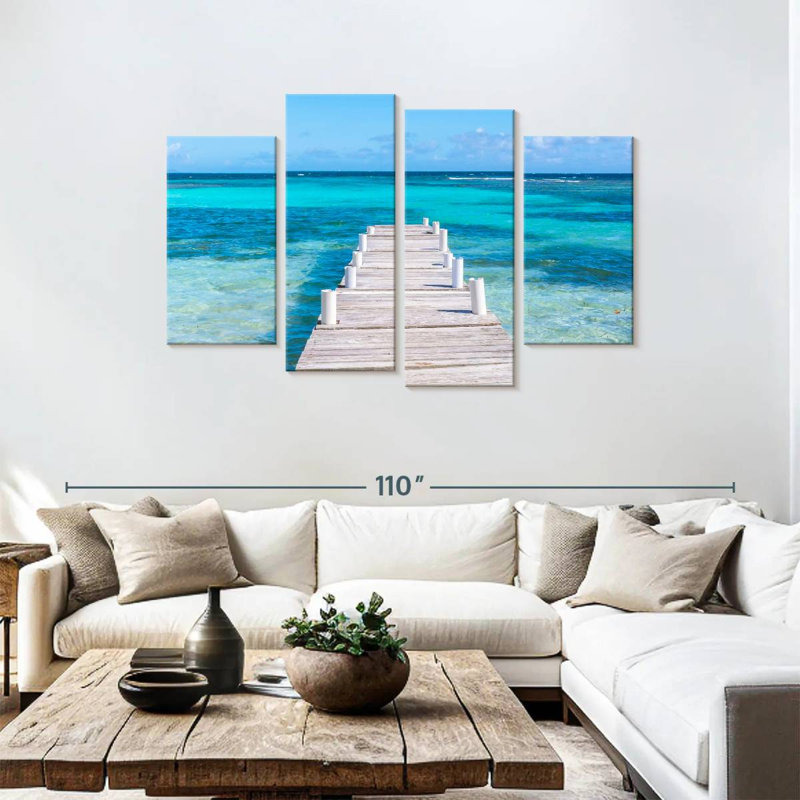 Gillard, Playa Larga, Porto Rico, océan, H 48 po x l 75 po