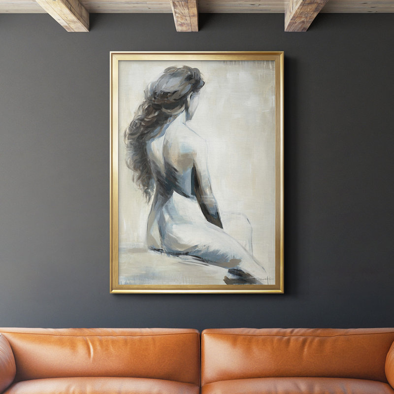 «Song On The Wind», reproduction encadrée de qualité supérieure - prête à être accrochée, H 24,5 po x l 18,5 po x P 1 po, Or