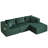 Boneless Versatile 100" W Cloud Sectional Sofa with Cup Holders - No Assembly Required, Perfect for Any Space-369266510
