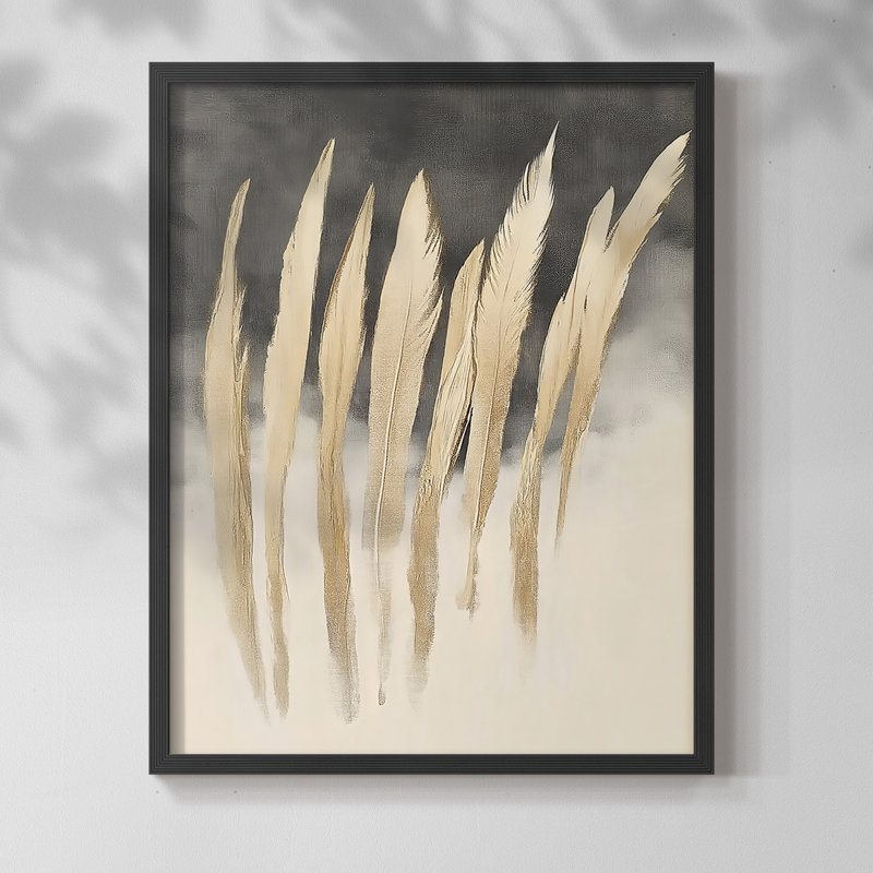 ABSTRACT Series DCCCLXXXV  -Premium Framed Print -Ready to Hang - No Nails Required, Black, 11" H x 9" W