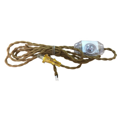 Twisted Fabric Covered Lamp Cord
