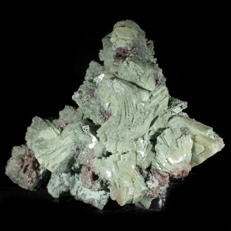 Chlorite moussu unique Heulandite