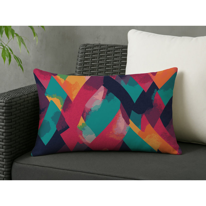 Coussin intérieur et extérieur Nova Grid, Rectangle 14"H x 20"W