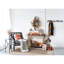 Décoration murale en métal 12,5 po x 3 po x 37,5 po avec grille, touche rétro, 100% fer, style art 12,4 x 3,1 x 37,4 chatoyant argenté