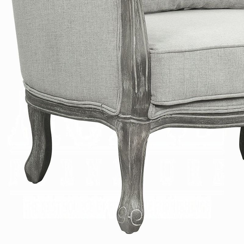 Chaise Samael avec coussin, Bois gris