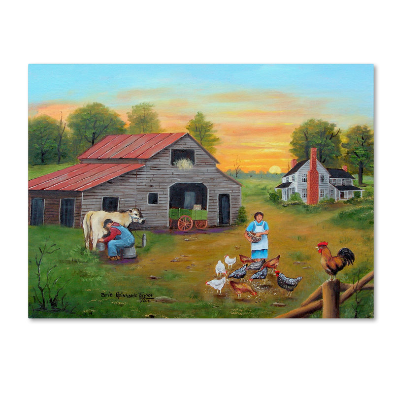 Dugazon «Early Morning», reproduction sur toile tendue, H 35 po x l 47 po