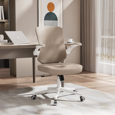 Ergonomic Office Chair, Adjustable Headrest With Lumbar Support & Flip-up Arms by Inbox Zero