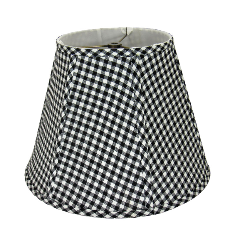 Small Black And White Check Lamp Shade