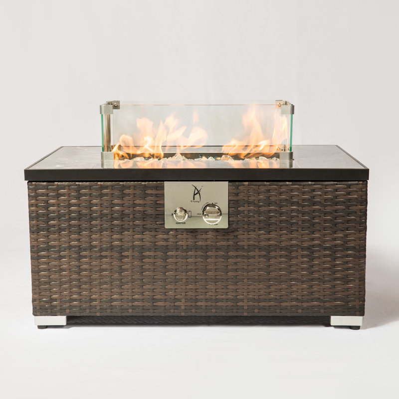 Rectangular Glass Wind Guard For Fireplace Pit, Transparent, 5.52 In. H X 7.56 W 19.63 D, Lb Transparent Fire Pit Screen, Glass, Width, Depth, Height,