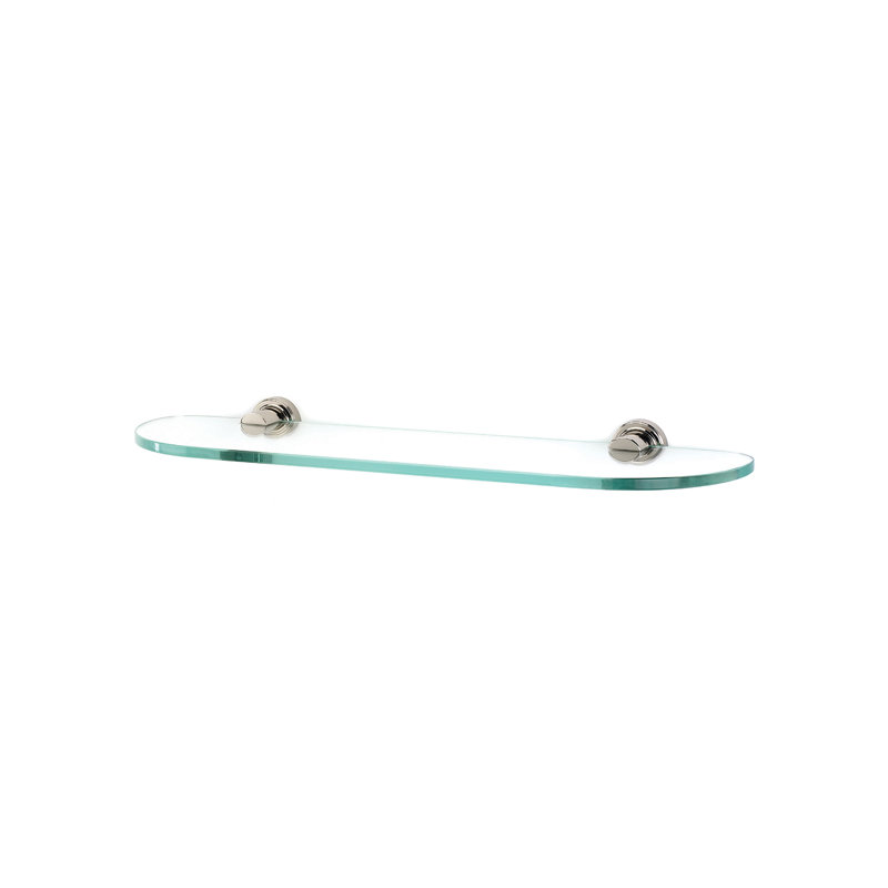 Infinity Wall Shelf, Polished Nickel, 18" W x 4.75" D