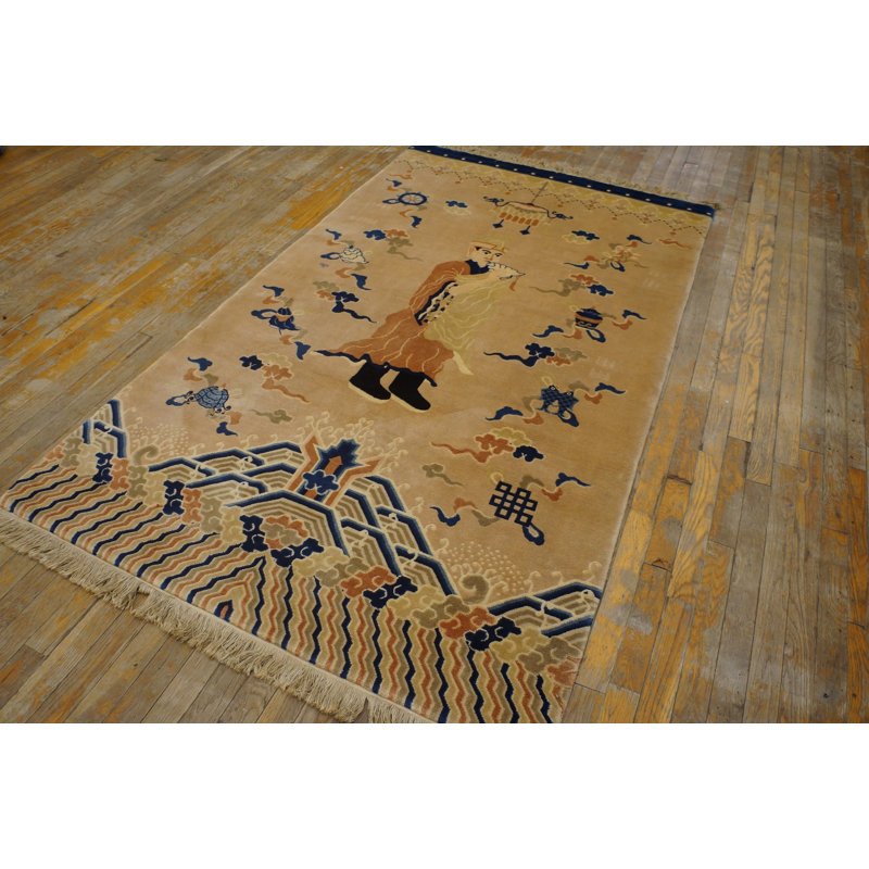 Tapis pilier chinois à motif artistique