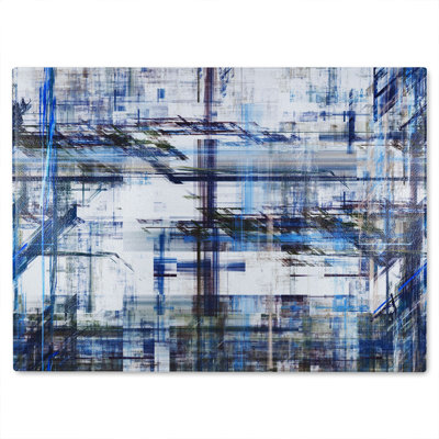 Grunge Pattern Glass Chopping Board