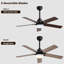 Lakeah 42'' Ceiling Fan with LED Lights-1374521609-1374521610