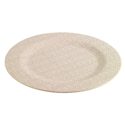 Wicker Vinyl Chargers