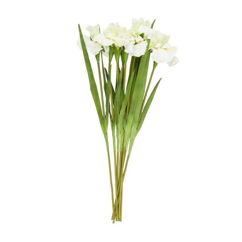 Cole And Grey Polyester Tall Iris Artificial Flower Stem