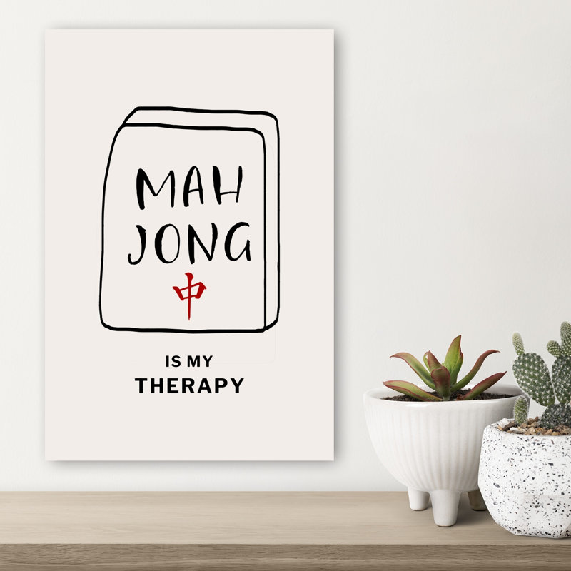 Art mural Mahjong, 18" H x 12" W