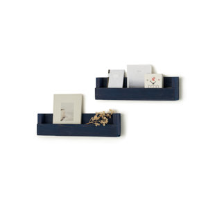 8" H x 28" W Chip Resistant Floating Shelf (Set of 2)