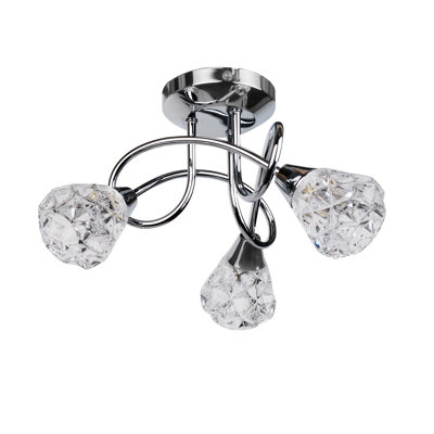 Glass Semi Flush Mount