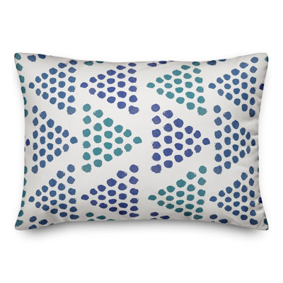 Coussin décoratif intérieur / extérieur en polyester à pois