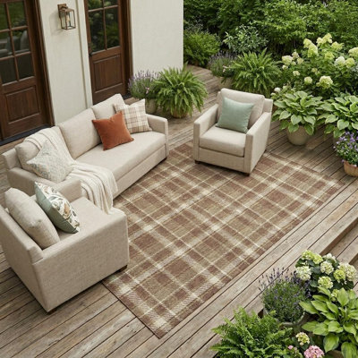 Tapis intérieur antidérapant lavable antidérapant 10 pi x 14 pi chocolat et ivoire 10 pi x 14 pi