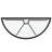 Markley Forged Metal Half Moon Console Table-1834027858