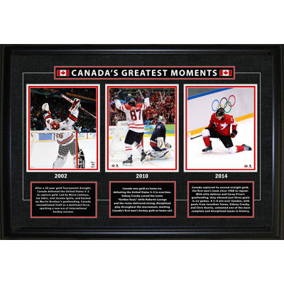 Le meilleur moment du Canada, 18 x 26, encadré aux Jeux olympiques de 2002 2010