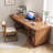 Walnut Rectangular Solid Wood desks-107510526-107510525