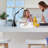 OttLite Swerve LED Desk Lamp with 3 Colours & USB, Long-Lasting ClearSun LED Light, Flexible Neck
