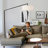 Stretch Arc Floor Lamp - 87", Matte Black, Step Switch, Rectangular marble base