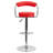 Contemporary Swivel Upholstered Faux Leather Adjustable Height Counter Stool with Steel Frame-861379310-886651491-861379311