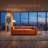 84.25" Modern Tufted Soft Velvet Round Arm Sofa for Living Room-1090130217