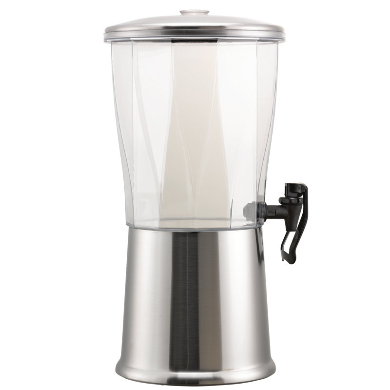 Distributeur de boissons mains libres en acier inoxydable avec tube infuseur