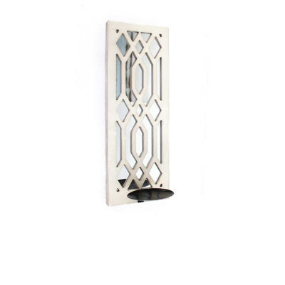 Grande applique murale en bois Lattice Design