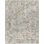 Tapis en polyester tissé à la machine Dijana en gris / or / ivoire
